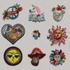 Embroidered Sewing Animal Patch Colorful Sun Unicorn Flower Mushroom Heart Fusible Iron-On Transfers New DIY Fabric Garment Accessory Heat Transfer