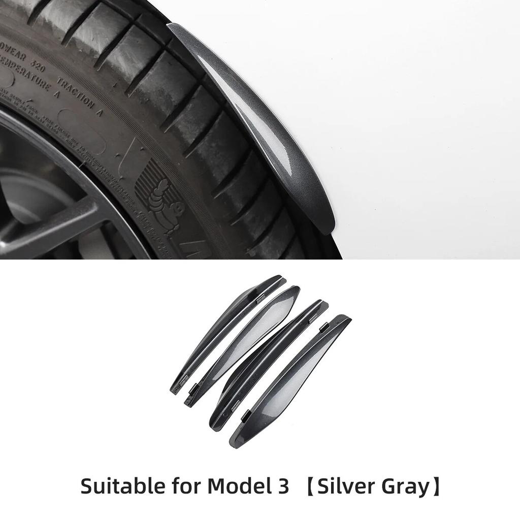 LUCKEASY For Tesla Model 3 -2023 Car Mudflaps Model Y Mud Flaps Car Exterior Accessories Front Rear Fender Protective Fender