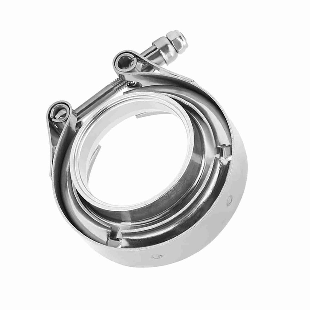 Комплект фланцев V-образного хомута 2 дюйма для турбовыпускных даунпайпов, нержавеющая сталь