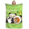 Теплый мягкий плед Rilakkuma Детский взрослый плюшевый плед с принтом для дивана кровати Фланелевая покрывало для кровати Чехол для дивана-кровати