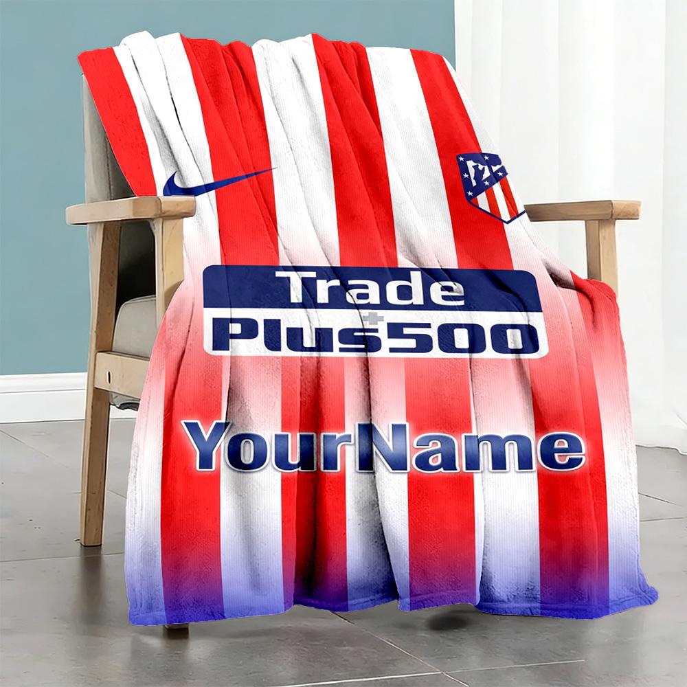 Atletico Madrid Personalized Name Blanket Throw Personalized Blanket Warmthful Decor Throw For Living Room Office Home Decor Bed