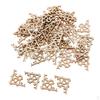 100pcs Wooden Disc Corner, Creative Craft Supplies And Ornament for Kids Crafts Decorations