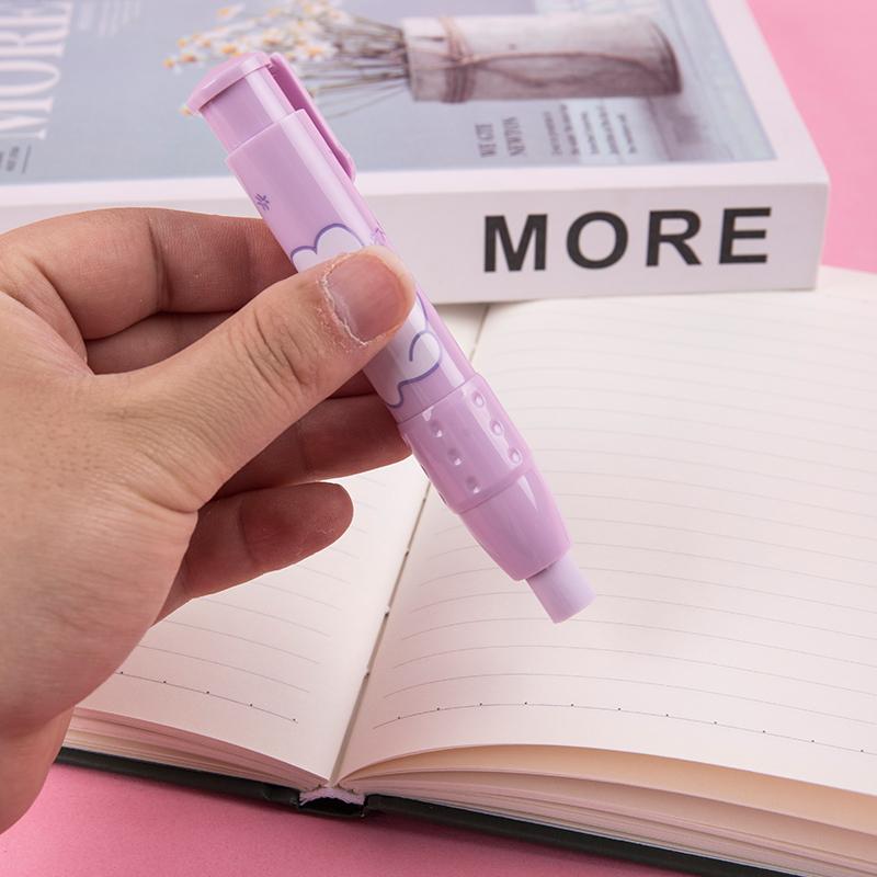 Ластики Выдвижной пресс Карандаш Резиновые корректирующие принадлежности Школьные канцелярские принадлежности