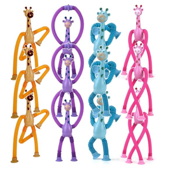 Светодиодная игрушка-трубка «Жираф» для снятия стресса (3 варианта)