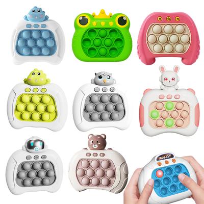 Pop Light Fidget Game Quick Push Bubble Game Handle Toys Антистрессовые игрушки для мальчиков и девочек со светодиодным игровым автоматом Игрушки для снятия стресса