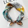 53*53cm Square Silk Scarf Women's Fashion Printed Small Neck Scarf Office Women's Hair Belt Folar Handkerchief Women's Handkerchief Scarf
