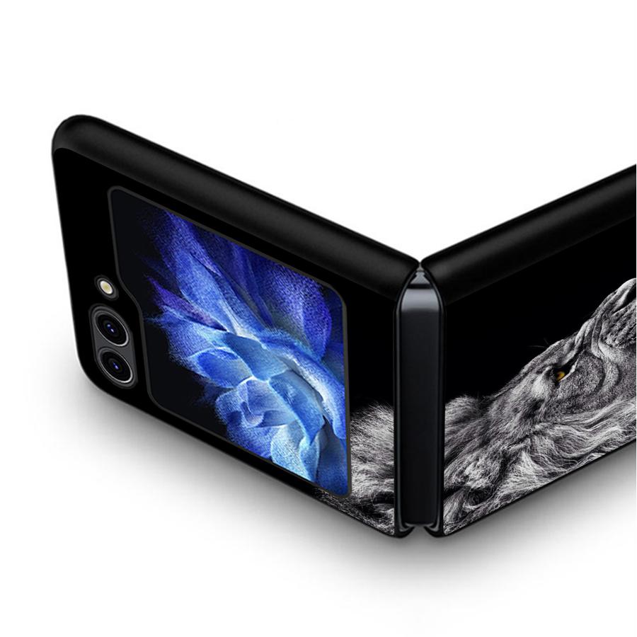 Крутой чехол Лев для Samsung Galaxy Z Flip 7 6 5 4 3 Flip4 Flip7 FE Flip6 Flip3 Flip5 Задняя крышка телефона Funda