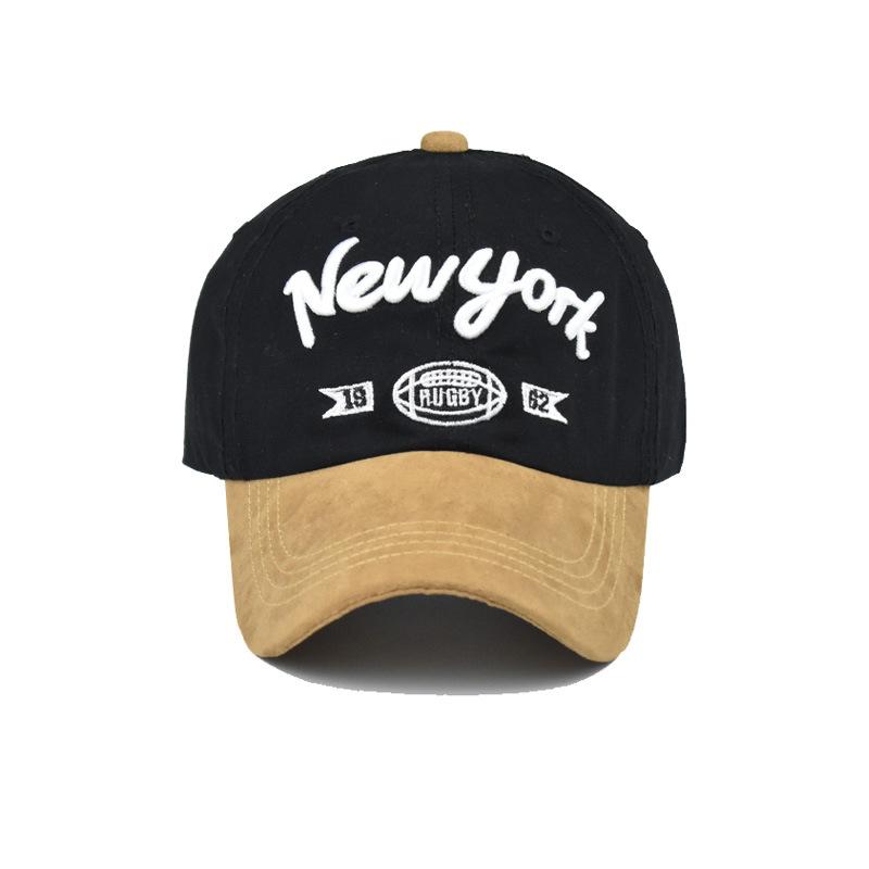НЬЮ-ЙОРК из старой бейсболки из чистого хлопка с объемной вышивкой и буквами