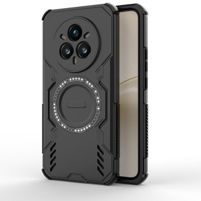 Чехол-накладка для Realme 14 Pro Plus OPPO Realme 14 Pro Plus Capas Кольцевой Магнитный Magsafe Беспроводная Зарядка Чехол Realme 14 Pro Plus