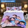 K-pop music group 3pcs K-pop music group Bedding set,Ideal for Bedroom, Dormitory,Including Duvet Cover And 2pcs Pillowcases,Fan gifts