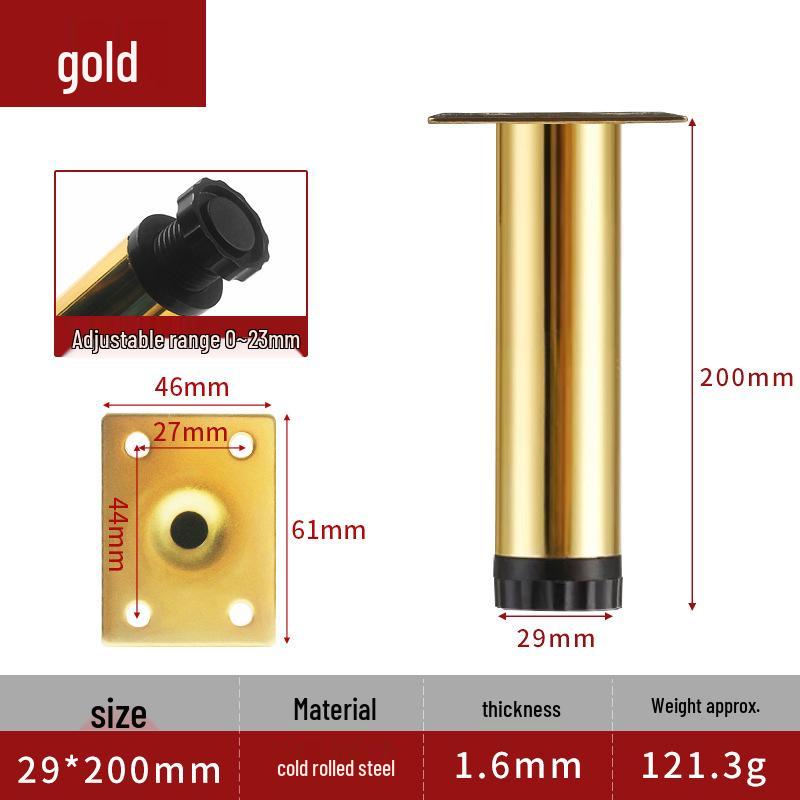 Adjustable Furniture Legs: Coffee Table, Sofa, TV Cabinet, Bed, and Telescopic Support Legs.