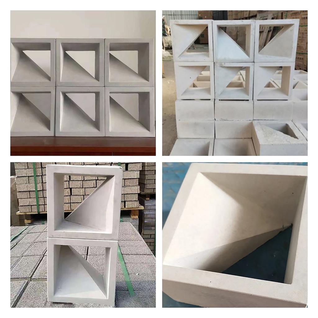 Пластиковая форма для цементного полого кирпича, современная геометрия, 3D DIY, сетка из воздушного кирпича, декоративная ажурная садовая фоновая настенная форма