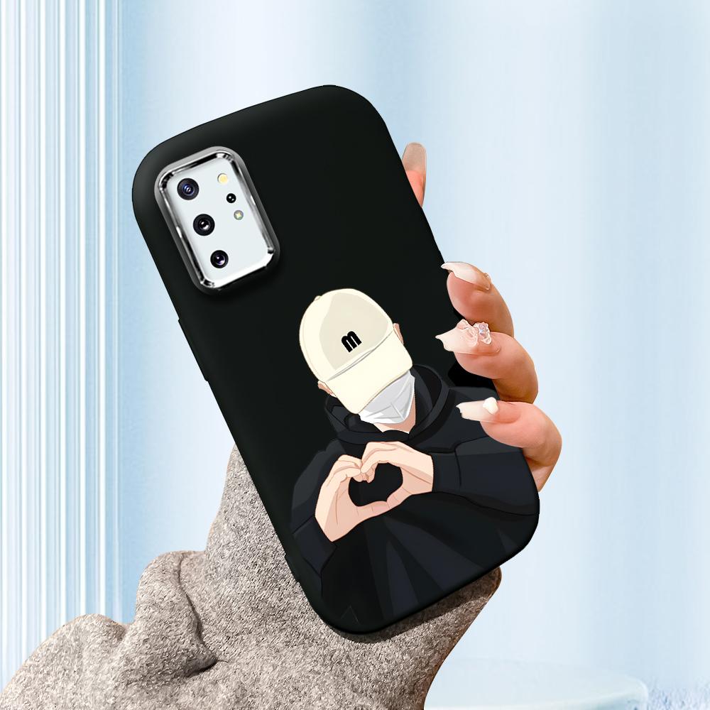 Solid Color Silver Edge Lens Fatty Casing Soft TPU Liquid Silicone Cover Shockproof Phone Case for Xiaomi Redmi Samsung