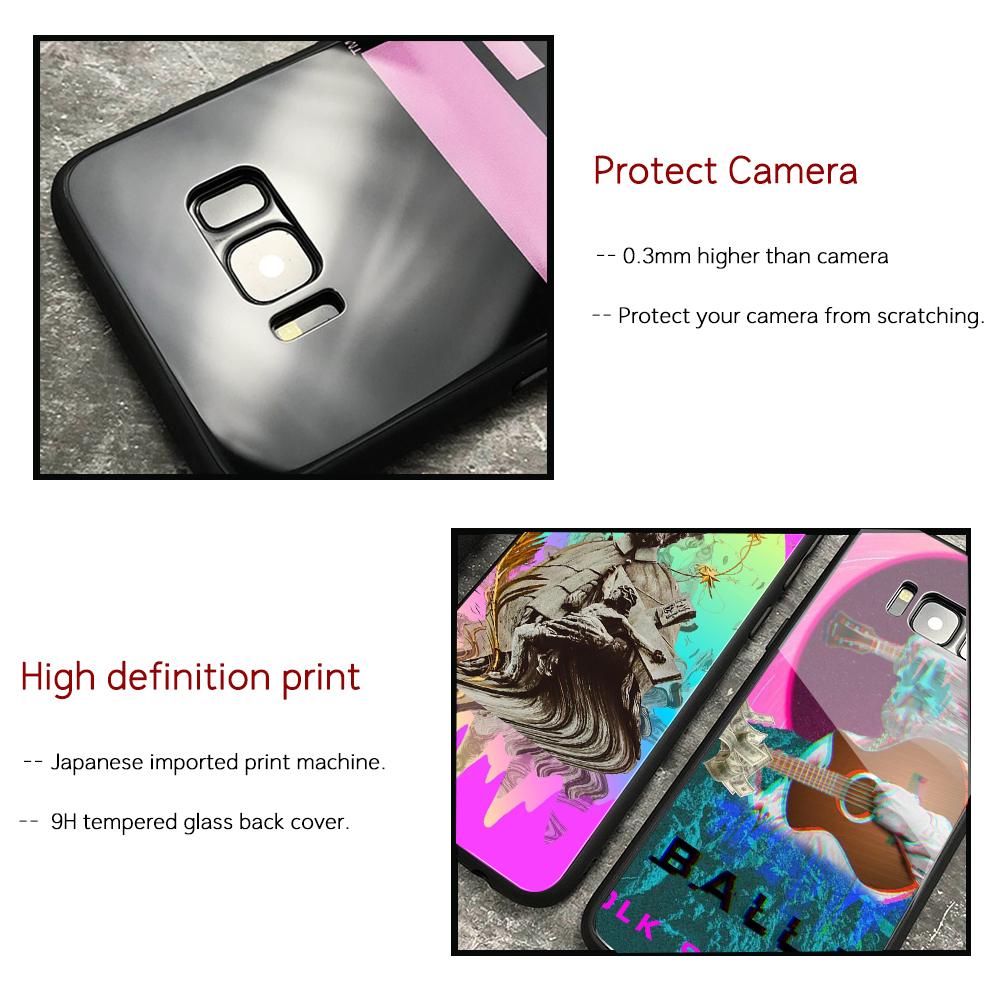 Чехол для samsung s22, стеклянная задняя крышка, чехол с изображением статуи для samsung Galaxy S8 S9 S10 S21 S20 Note 8 9 10 20 plus S10e ultra