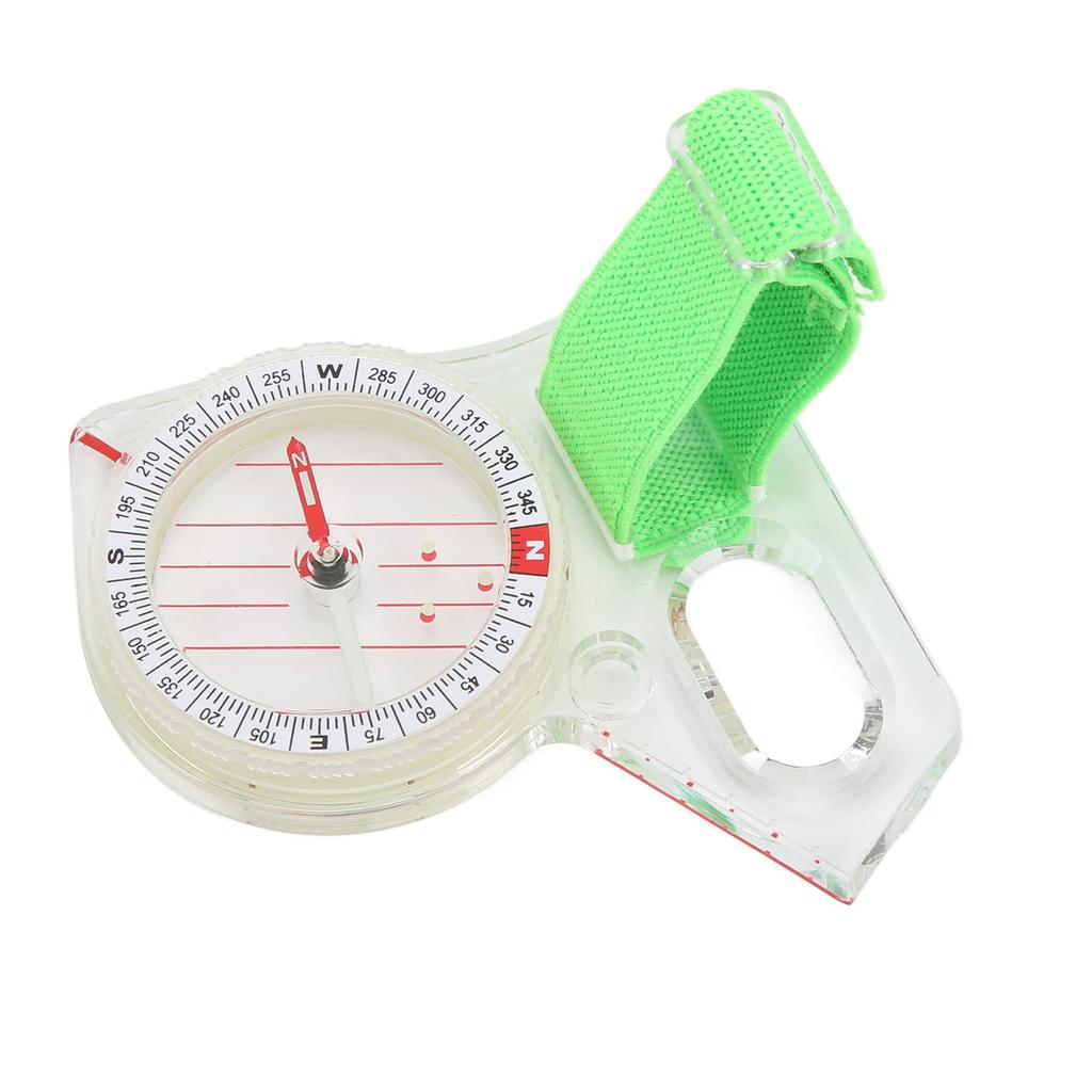 Orienteering Thumb Compass Clear Scale ABS Multifunctional Backpacking Compass with Luminous Points for Adventure Camping X 7cm BiKING! Compass, 9.6