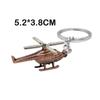 Spiral Leaf Brass Helicopter Keychain Metal Copper Pendant Helicopter Keyring Backpack Pendant
