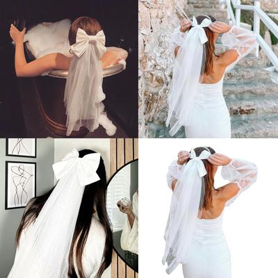 Украшение-бабочка Вуали Легкие Свадебные вуали Длинные Свадебные вуали для Испанской Мессы И Богослужения