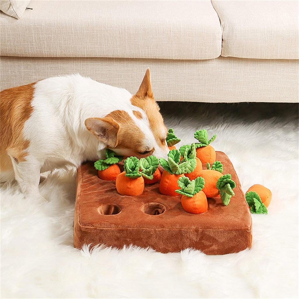 Pet Feeder Plush Chew Toys Interactive Dog IQ Training  Puzzle Toy For Small Medium Large Puppy