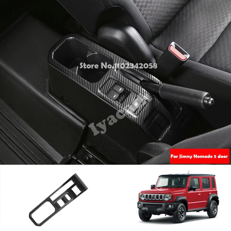 Правый руль ДЛЯ SUZUKI Jimny Nomade 5-дверный / SIERRA 3-дверный 2025 2026 ABS карбон Рамка панели кнопки ручного тормоза Аксессуары для интерьера