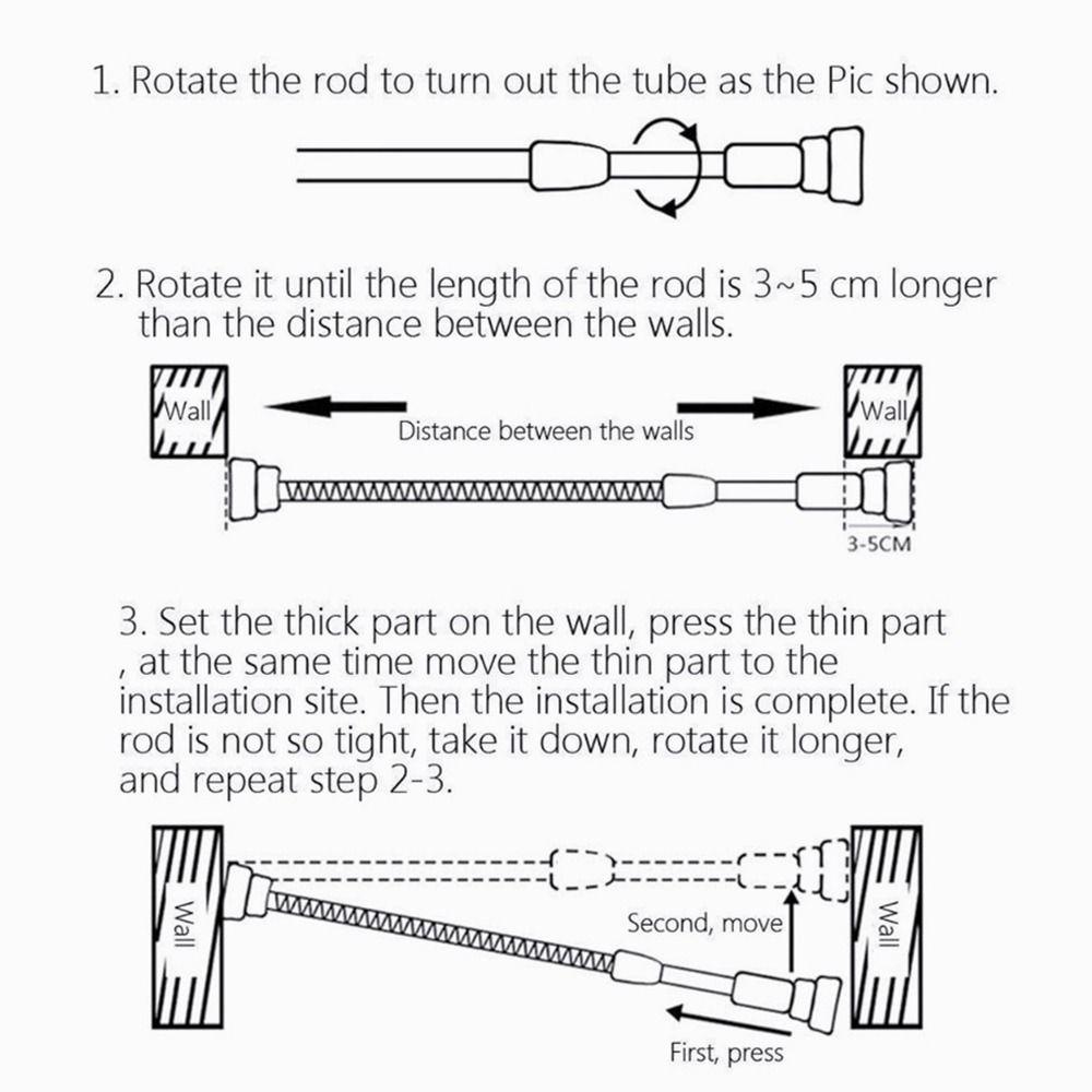 Сушилка для одежды без сверления, карниз из нержавеющей стали, телескопическая стойка для балкона, ванной комнаты