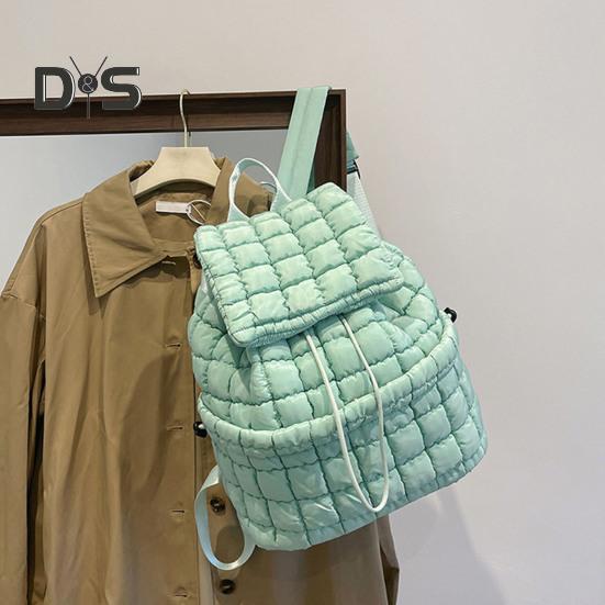 18л стеганый рюкзак для женщин пуховик походный рюкзак верхний клапан затягивающийся рюкзак подкладка дорожная сумка облако спортзал