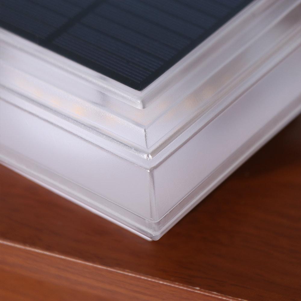 Solar Powered Solar Post Light Waterproof Fence Deck Column Lamp LED Pillar Cap Lights Courtyard