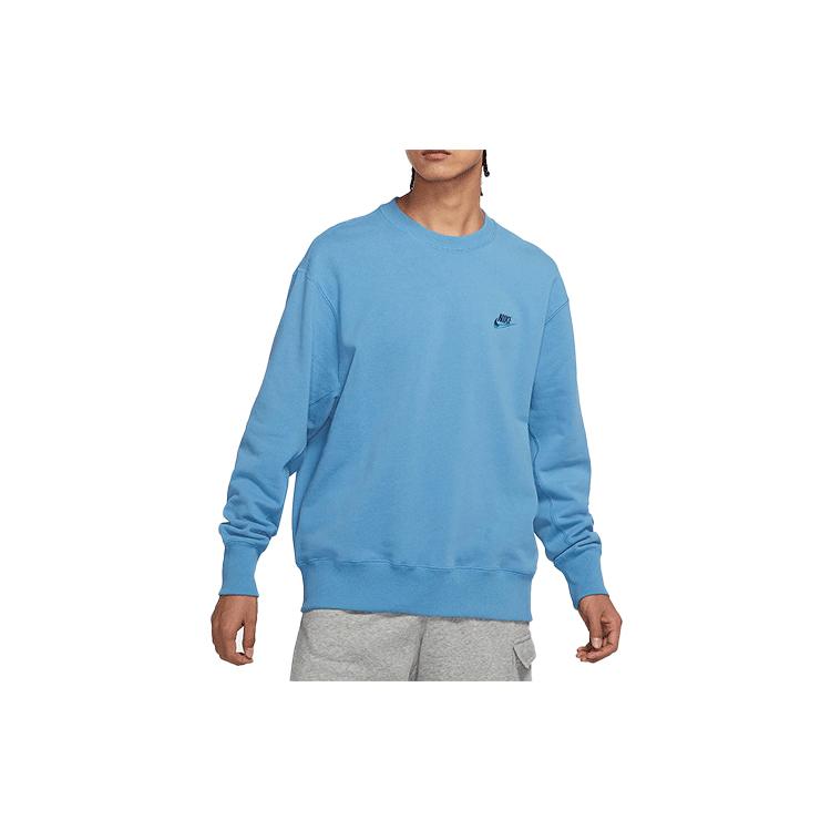 Nike Sweatshirts Men's Blue Crew Neck Moderate Regular DA0022-469