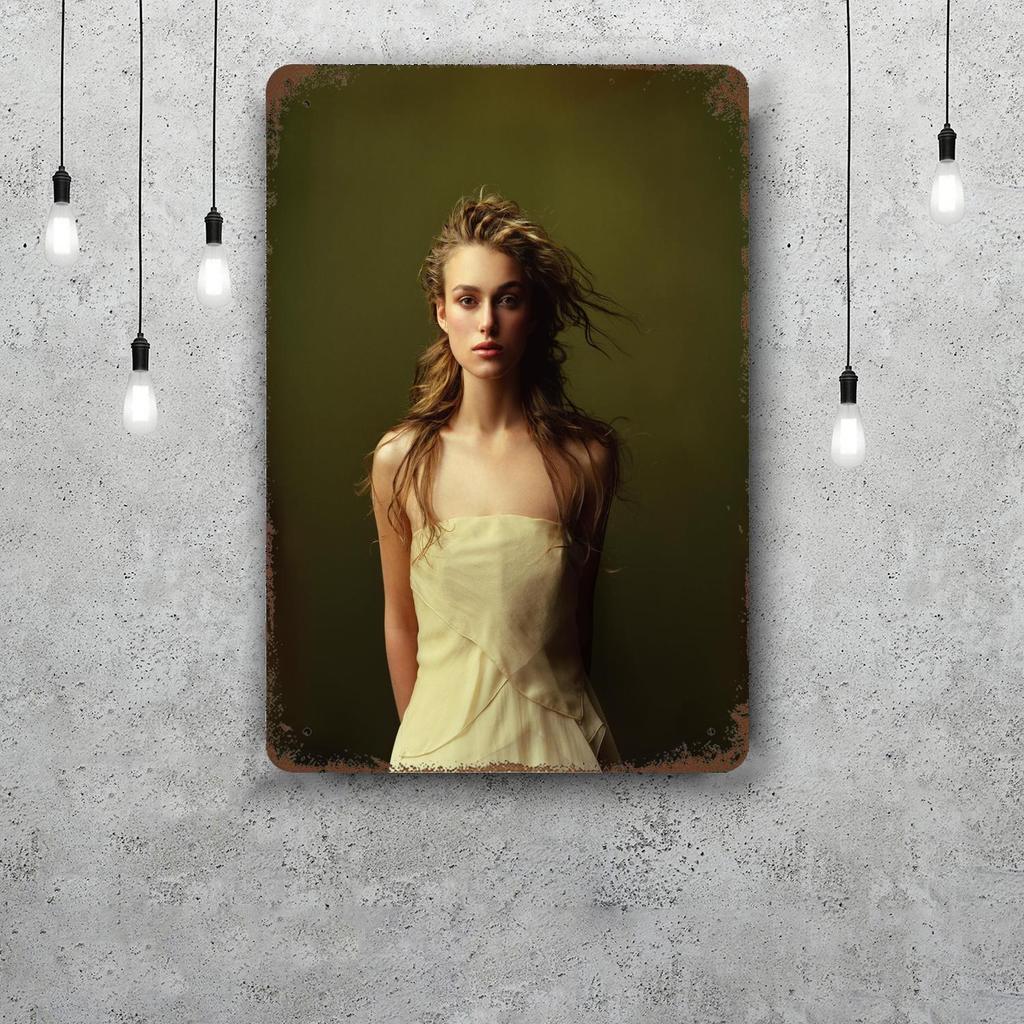 keira knightley Decor Vintage Metal Signs Tin Signs Captain Poster Decor for Bar Pub Club Man Cave Wall Decoration