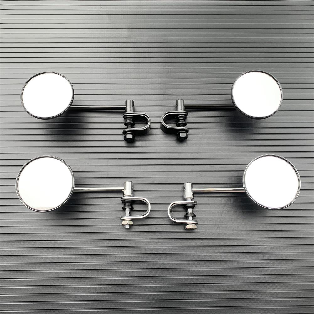 22-25 мм руль мотоцикла, зеркала заднего вида, круглые выпуклые клипсы в стиле ретро для Harley Honda Chopper Cruiser Cafe