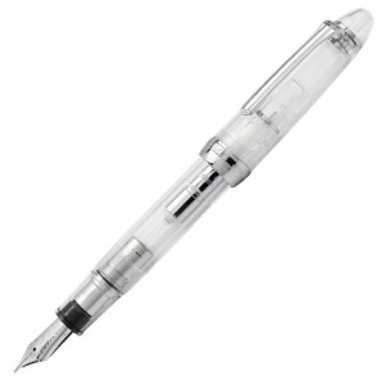 Sailor 1911 Silver Profit Large 21K Fountain Pen Demonstrator Z Nib 11-2075-700 with Converter