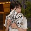 Simulated Animal Doll Cute Snow Leopard Doll Plush Toy Leopard Home Decoration Zoo Doll