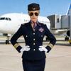 Gloves Scarf Women's Stewardess Costume Dress Up Flight Attendant Hat  Stage Performance