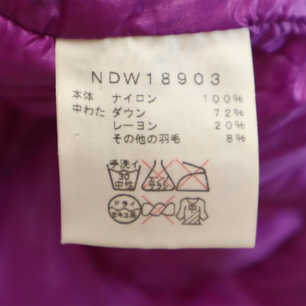 The North Face Down Jacket S Purple Outdoor NDW18903 Women Used