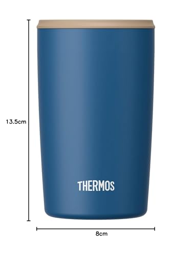 Термос JDP-400 BL Кружка-термос с крышкой, с вакуумной изоляцией, 13,5 жидких унций (400 мл), синий