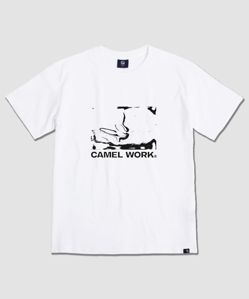 CAMEL WORK Футболка с коротким рукавом, прыгучий мяч (белый)
