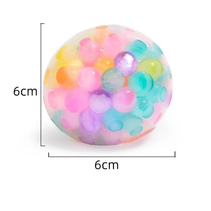 Сквиши Сенсорные Сжимаемые Мячики от Стресса Лучший Успокаивающий Инструмент Игрушка-Антистресс Мячики для Снятия Тревоги Игрушка-Антистресс Приз в Классную Комнату Подарок на Вечеринку Игрушка