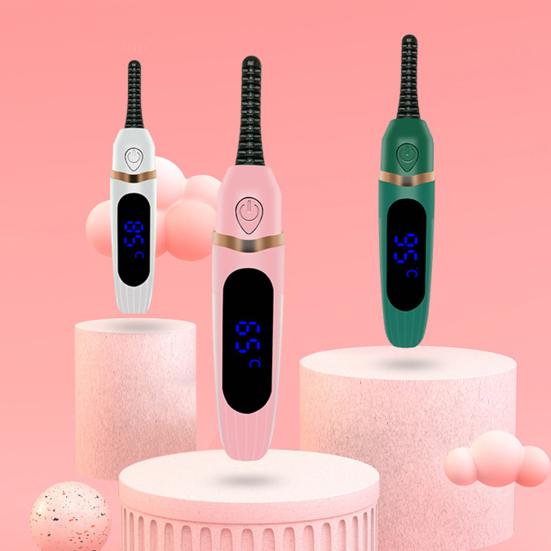 Электрические щипцы для завивки ресниц со светодиодным дисплеем 3 настройки температуры Перезаряжаемые через USB портативные щипцы для завивки ресниц с подогревом 24 часа длительный подъем ресниц