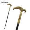Coppery Reaper's Scythe Style Walking Stick Party Fashion Elegant Walking Stick Decorative Cospaly Cane Knob Crosier 90cm