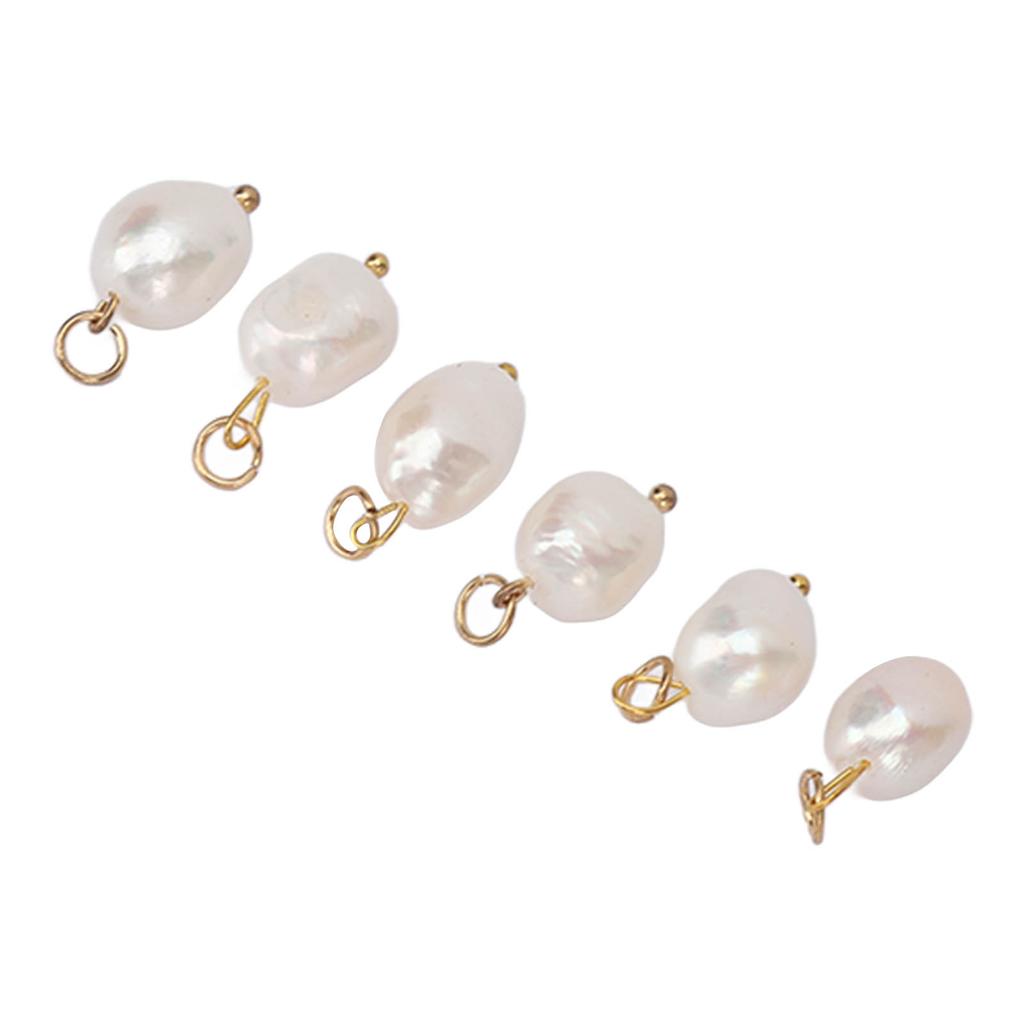 6 шт. подвеска из барочного жемчуга, культивированный пресноводный жемчуг для серег, ожерелья, подвесок, брелоков, для рукоделия, большого размера