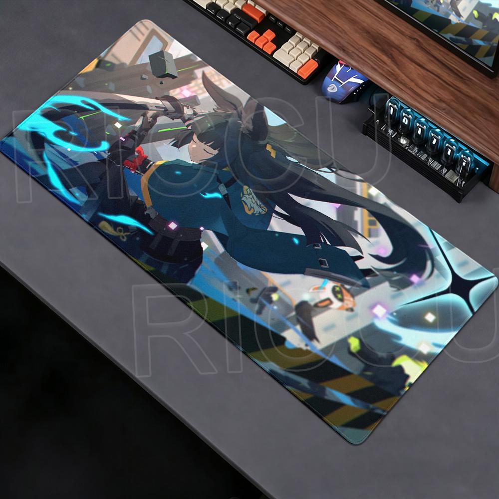 Новый милый большой коврик для мыши MousePad коврик для стола Zenless Zone Zero коврик для клавиатуры Аниме девушка ПК Противоскользящий резиновый игровые аксессуары