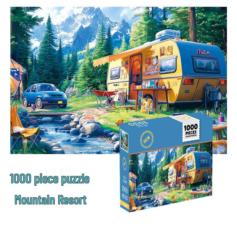 Мультяшный пазл из 1000 деталей для взрослых и детей - Сложная развивающая игрушка для снятия стресса, подарок