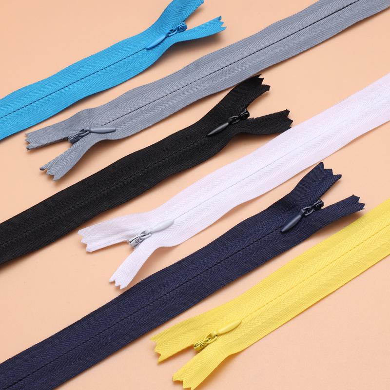Невидимый Нет. 3 цветные нейлоновые застежки-молнии с закрытым концом для одежды и аксессуаров
