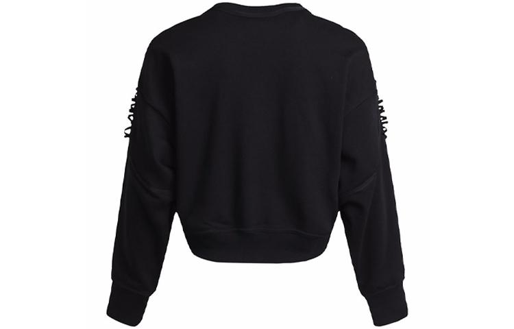 Nike Толстовки Женские Черные С Круглым Вырезом Умеренный Обычный DA0449-010