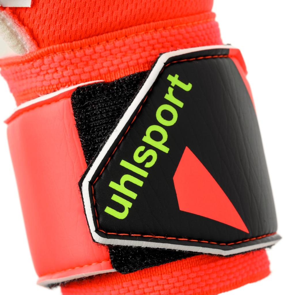 Uhlsport Fang ZNE Soft Pro 10 Goalkeeper Gloves Match and Training Use Soccer Maschiné - - - 1011422-01-10