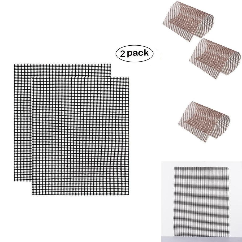 Высококачественный тефлоновый коврик для гриля с антипригарным покрытием, сетка для барбекю, 2 шт. для легкой готовки