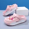 Cute And Breathable Cartoon Kids Summer Clogs For Girls With Non-slip Design