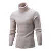 Autumn And Winter Turtleneck Sweater Men'S Trendy Twisted Flower Long-Sleeved Slim-Fitting Men'S Knitted Sweater Pullover Bottoming Shirt