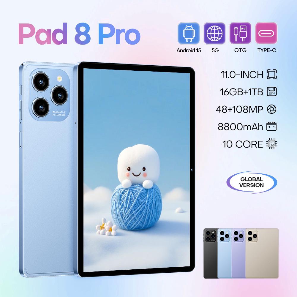 Глобальная эксклюзивная Android-планшетный ПК Pad 8 Pro с хранилищем 16+1 ТБ