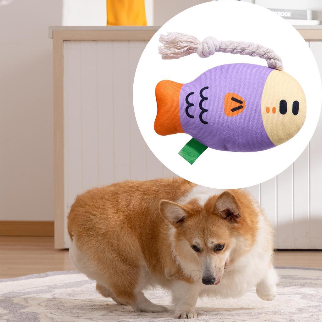 Dog Squeaky Toy Cute Puppy Soft Keep Busy Lightweight Interactive for