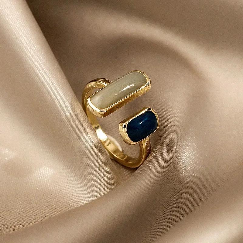 Exquisite Micro-paved Zircon White Love Open Ring For Women able Personalized Daily Accessory Party Jewelry Birthday Gift